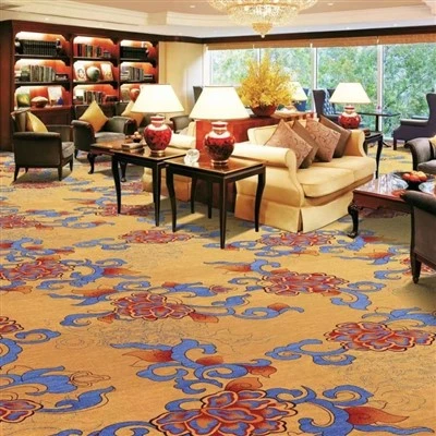 Cloud-patterned Floral Printed Carpet