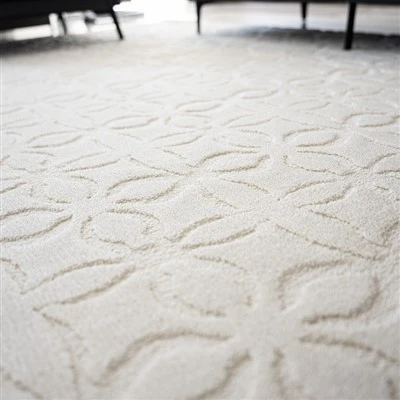 Diamond Pattern Solid Color Rug