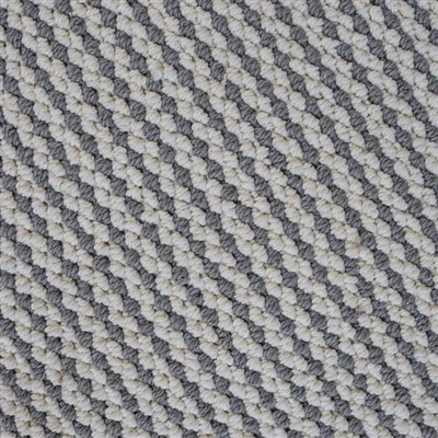 Grey and White Wool Rug