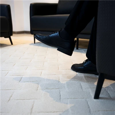 Oblong Checkered Single Color Rug
