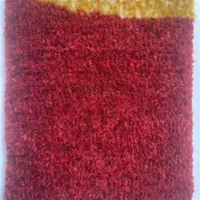 Red Gold Cloud Patterned Carpet